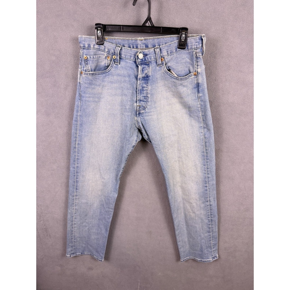 Levi's‎ 501XX Men's Jeans Size 31 X 30 Light Blue Original Straight Denim Clean